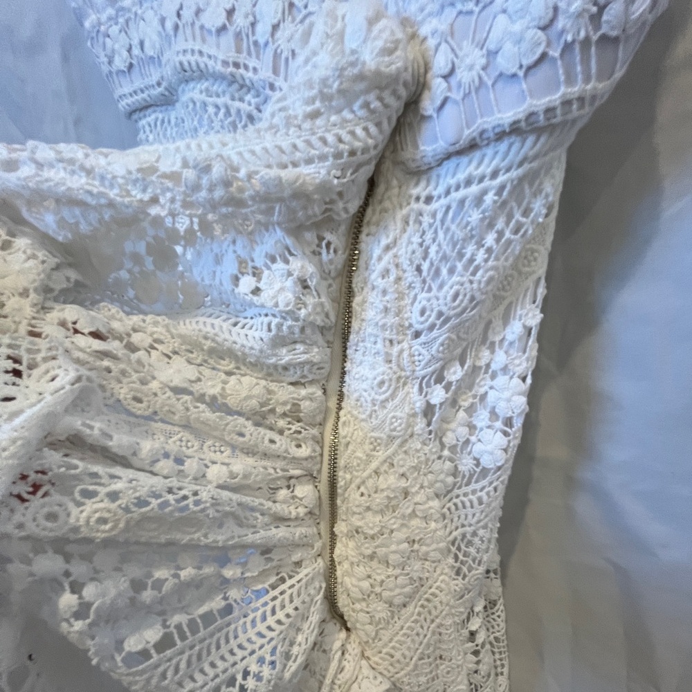NWT | JBQ White Lace Tulum Dress | Sz Small - Picture 5 of 8